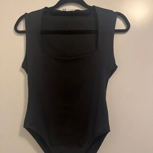 Zara Charcoal Sleeveless Crop Top